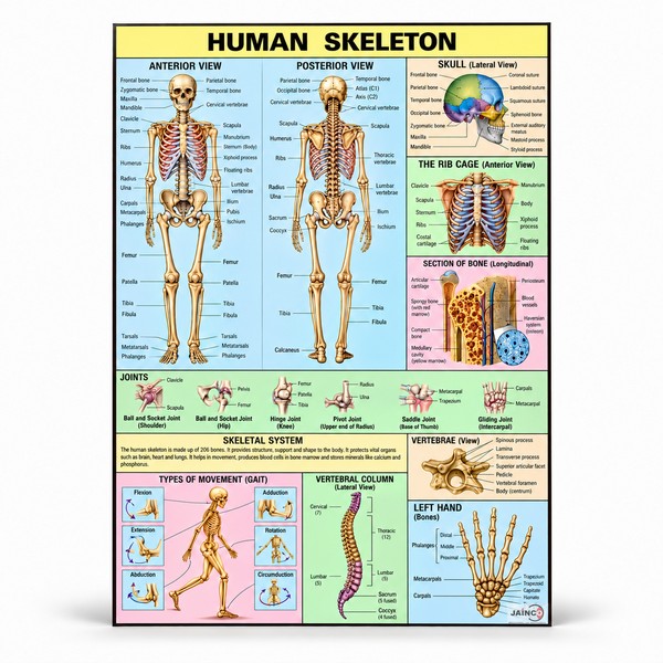 Human Skeleton Chart
